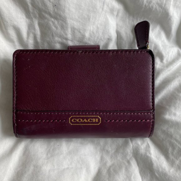 Coach Handbags - Vintage Burgundy Coach Wallet